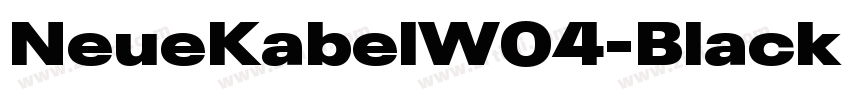 NeueKabelW04-Black R字体转换